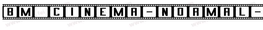 BM cinema-Normal字体转换